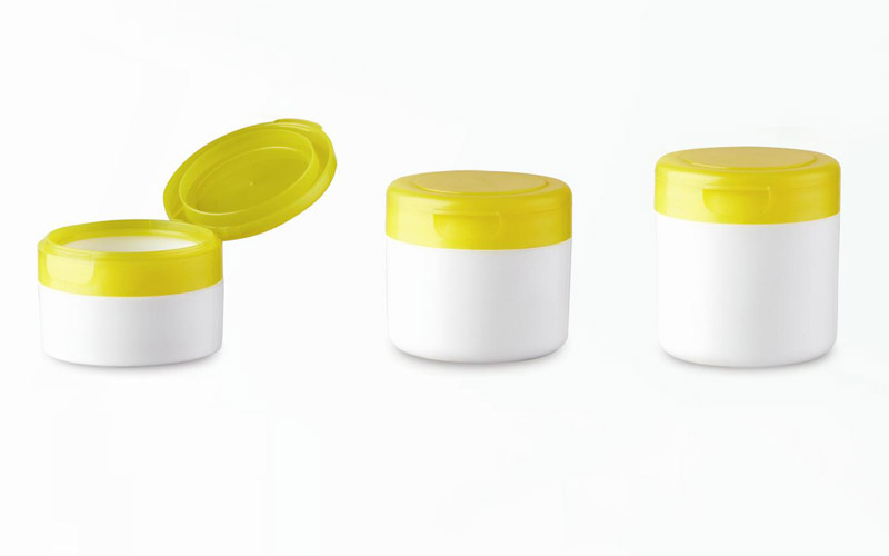 PP flip top cap cream jar